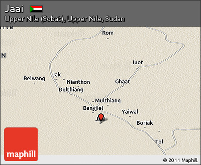 Shaded Relief Panoramic Map of Jaai