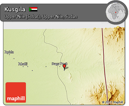 Physical 3D Map of Kusgila
