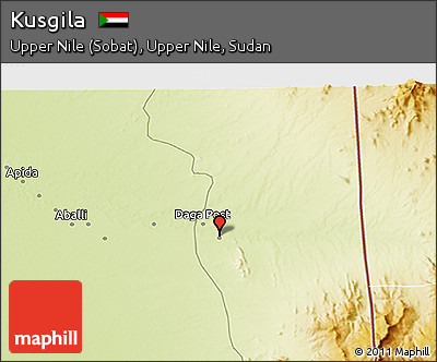 Physical 3D Map of Kusgila