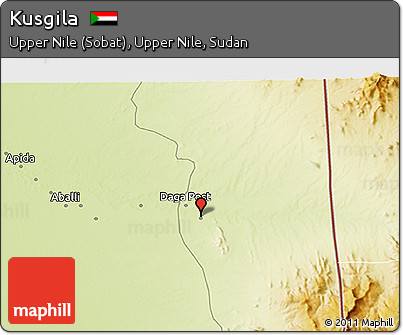 Physical 3D Map of Kusgila