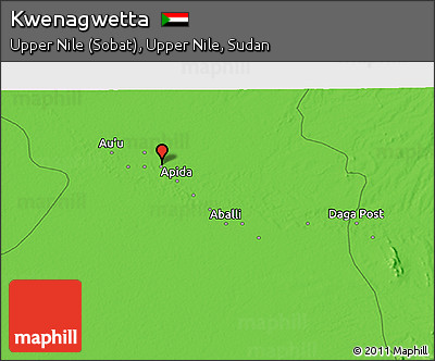 Political 3D Map of Kwenagwetta