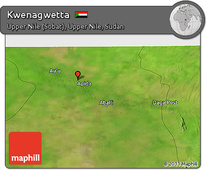 Satellite 3D Map of Kwenagwetta