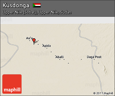 Shaded Relief 3D Map of Kusdonga
