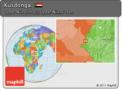 Political Location Map of Kusdonga