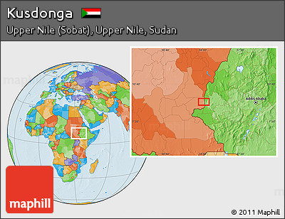 Political Location Map of Kusdonga