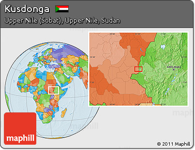 Political Location Map of Kusdonga