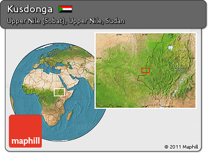Satellite Location Map of Kusdonga