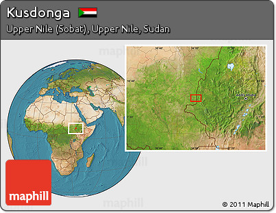 Satellite Location Map of Kusdonga