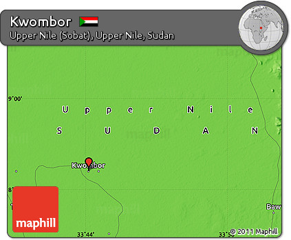 Political Map of Kwombor