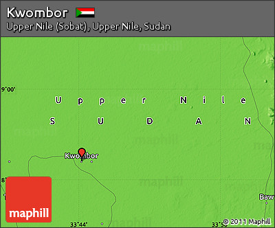 Political Map of Kwombor