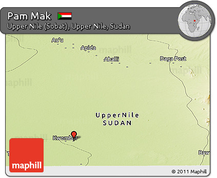 Physical Panoramic Map of Pam Mak