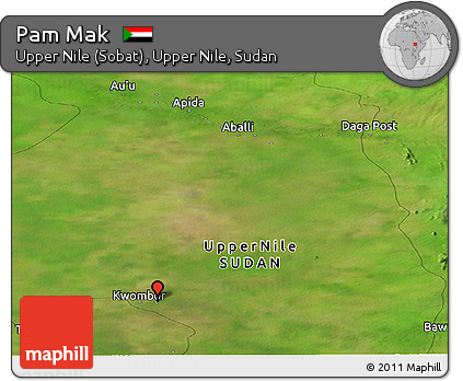Satellite Panoramic Map of Pam Mak