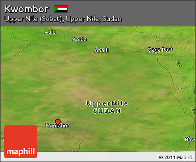 Satellite Panoramic Map of Kwombor
