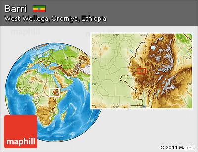 Physical Location Map of Barri