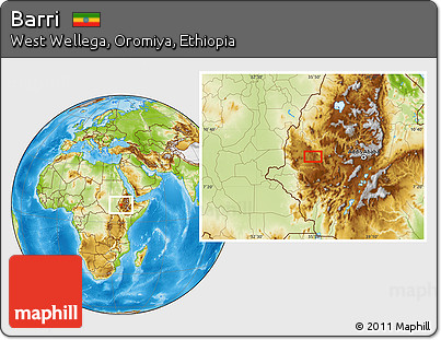 Physical Location Map of Barri