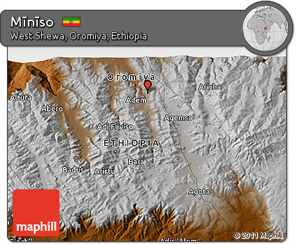 Physical 3D Map of Mīnīso