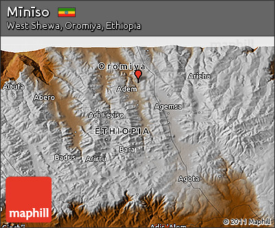 Physical 3D Map of Mīnīso