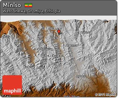 Physical 3D Map of Mīnīso