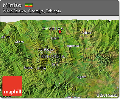 Satellite 3D Map of Mīnīso