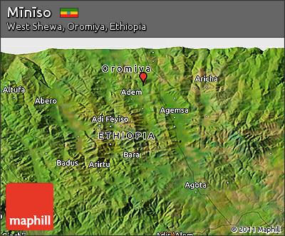Satellite 3D Map of Mīnīso