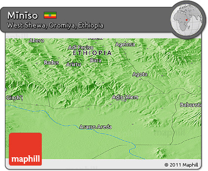 Political Panoramic Map of Mīnīso
