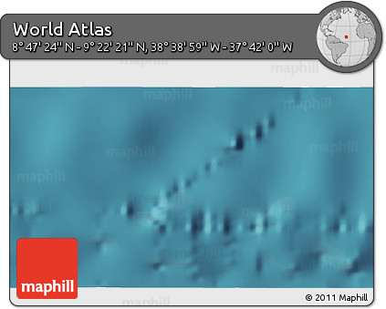 Satellite 3D Map of the Area around 9° 4' 52" N, 38° 10' 29" W