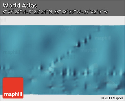 Satellite 3D Map of the Area around 9° 4' 52" N, 38° 10' 29" W