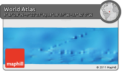 Physical Panoramic Map of the Area around 9° 4' 52" N, 38° 10' 29" W