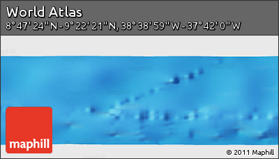 Physical Panoramic Map of the Area around 9° 4' 52" N, 38° 10' 29" W
