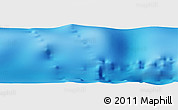 Shaded Relief Panoramic Map of the area around 9° 4' 52" N, 40° 43' 30" W