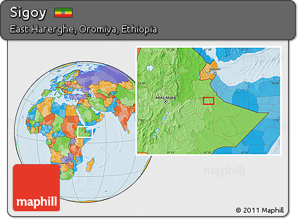 Political Location Map of Sigoy