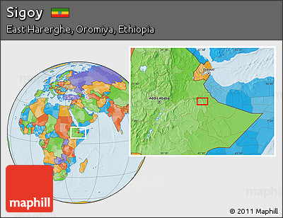 Political Location Map of Sigoy