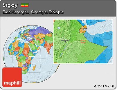 Political Location Map of Sigoy