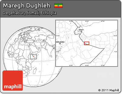 Blank Location Map of Maregh Dughleh