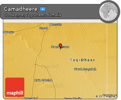 Physical 3D Map of Camadheere