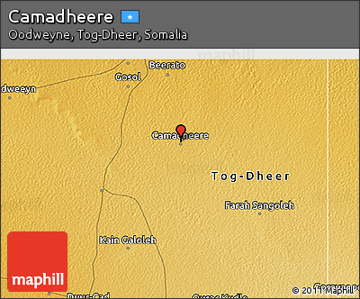 Physical 3D Map of Camadheere