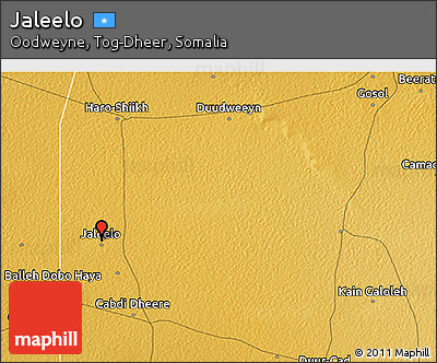 Physical 3D Map of Jaleelo