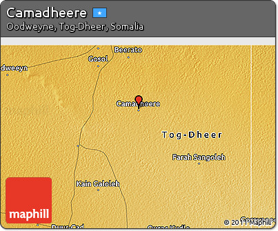 Physical 3D Map of Camadheere