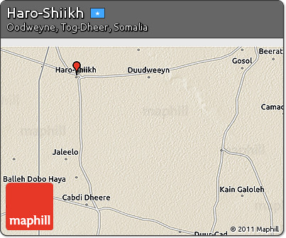 Shaded Relief 3D Map of Haro-Shiikh