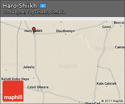 Shaded Relief 3D Map of Haro-Shiikh