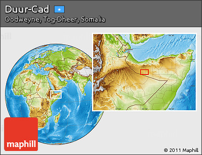 Physical Location Map of Duur-Cad