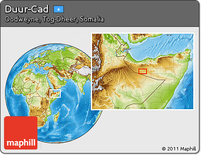 Physical Location Map of Duur-Cad