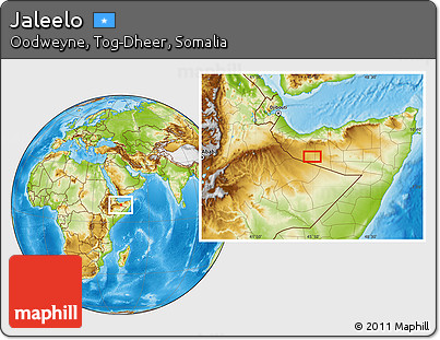 Physical Location Map of Jaleelo