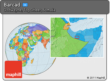 Political Location Map of Barcad