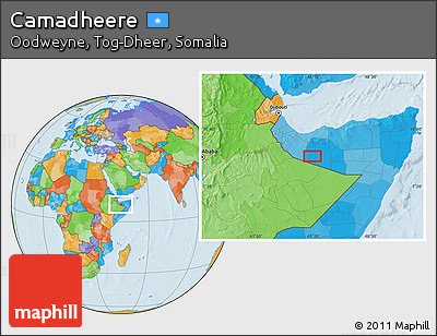 Political Location Map of Camadheere