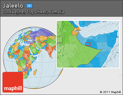Political Location Map of Jaleelo