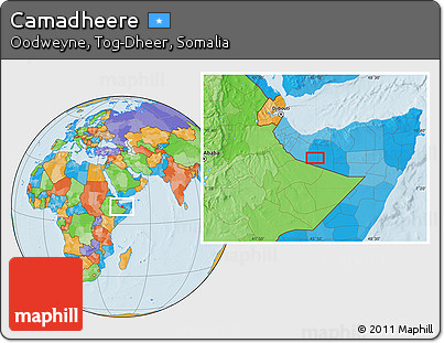 Political Location Map of Camadheere