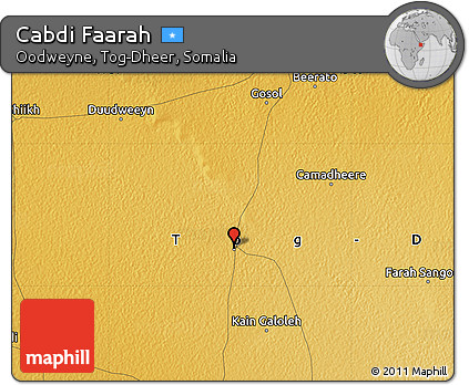 Physical Map of Cabdi Faarah