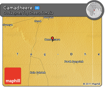 Physical Map of Camadheere