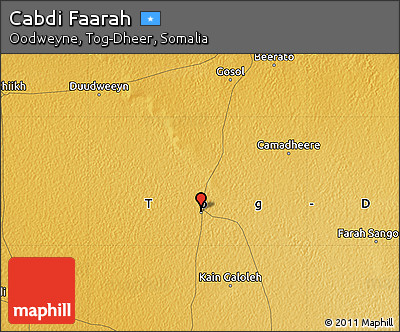 Physical Map of Cabdi Faarah